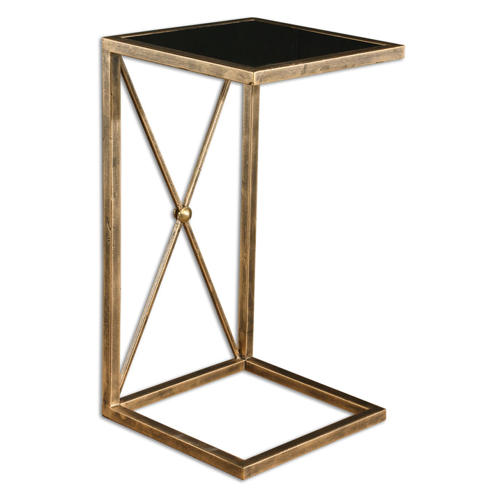 Uttermost Zafina Gold Accent Table 25014