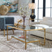 Uttermost Katina Gold Leaf Coffee Table 24540