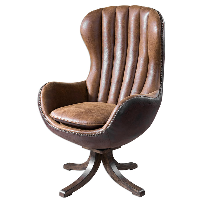 Uttermost Garrett Mid-century Swivel Chair 23268