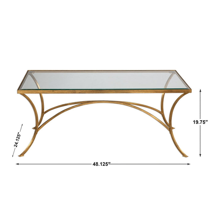 Uttermost Alayna Gold Coffee Table 24639