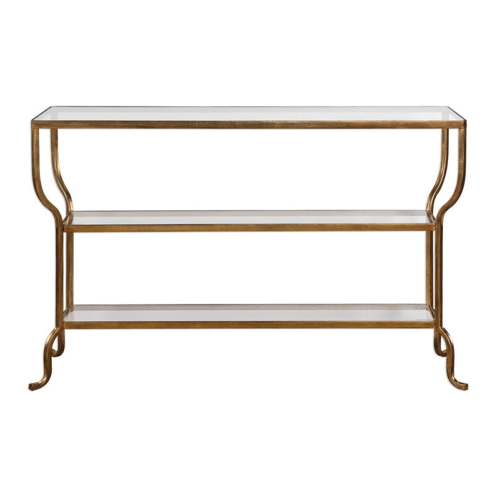 Uttermost Deline Gold Console Table 24668