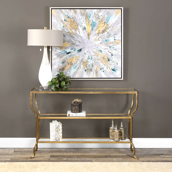 Uttermost Deline Gold Console Table 24668