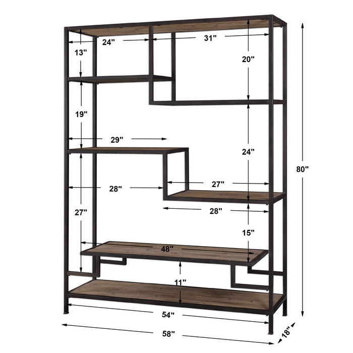 Uttermost Sherwin Industrial Etagere 24682