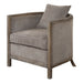 Uttermost Viaggio Gray Chenille Accent Chair 23359