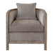 Uttermost Viaggio Gray Chenille Accent Chair 23359