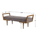 Uttermost Waylon Mid-Century Modern Bench 23388