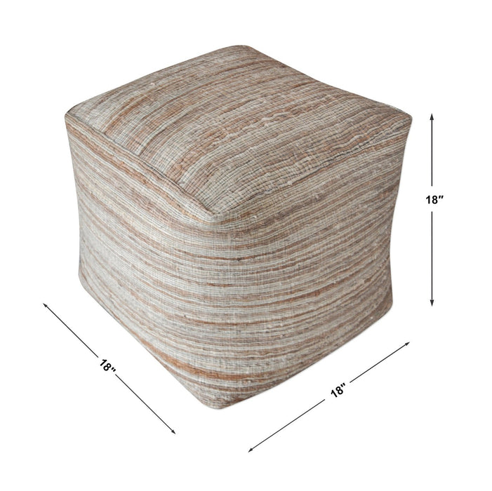 Uttermost Shiro Beige Pouf 23958