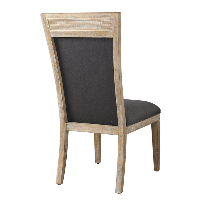 Uttermost Encore Dark Gray Armless Chair 23440
