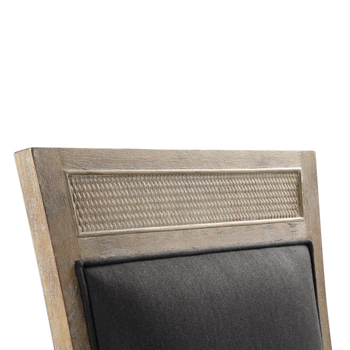 Uttermost Encore Dark Gray Armless Chair 23440