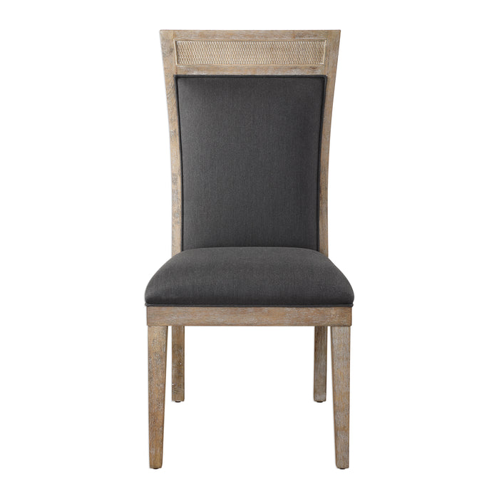 Uttermost Encore Dark Gray Armless Chair 23440