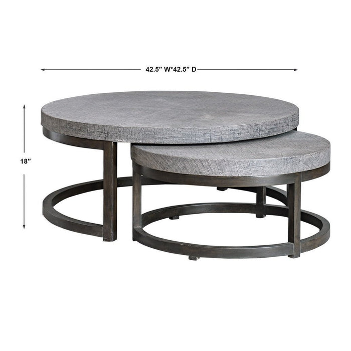 Uttermost Aiyara Gray Nesting Tables, S/2 25882