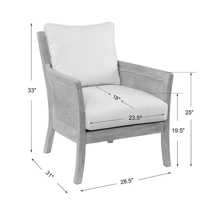 Uttermost Encore Natural Armchair 23461