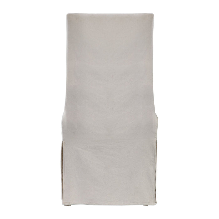 Uttermost Coley White Linen Armless Chair 23493