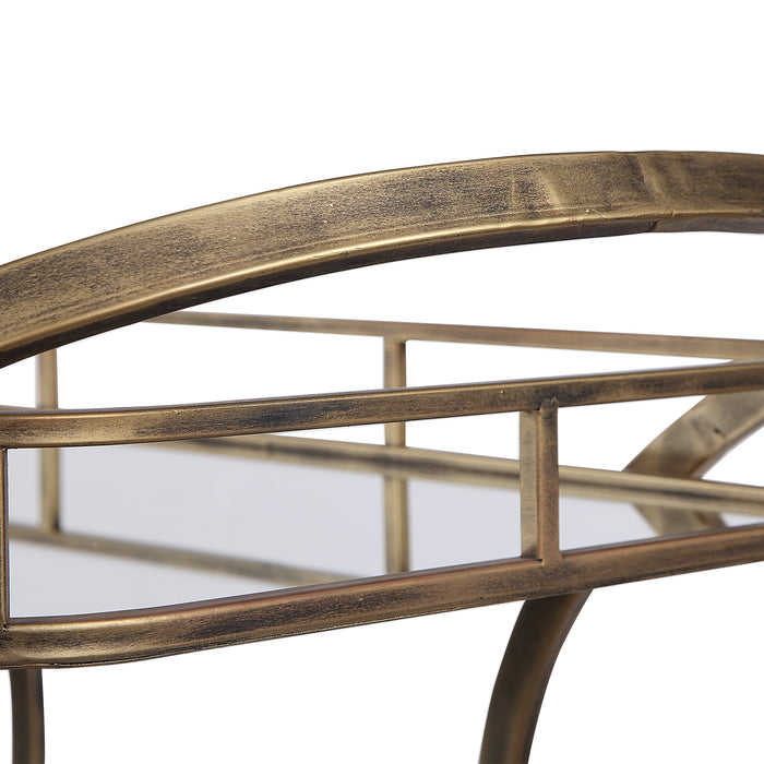 Uttermost Stassi Gold Serving Cart 24876
