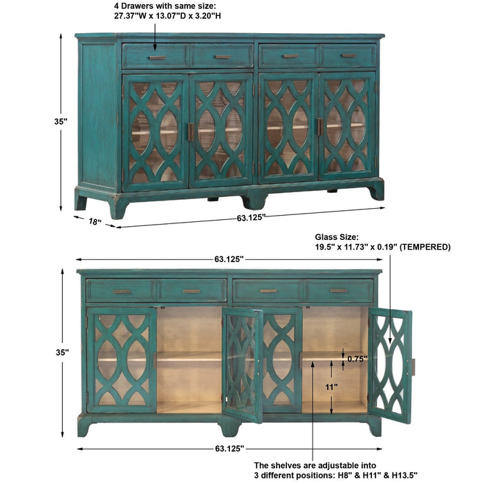 Uttermost Oksana Wooden Credenza 25419