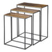 Uttermost Coreene Gold Nesting Tables Set/3 25050