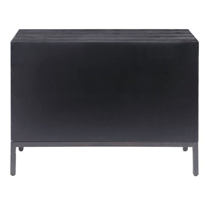 Uttermost Aiken Dark Walnut 2 Door Cabinet 24916