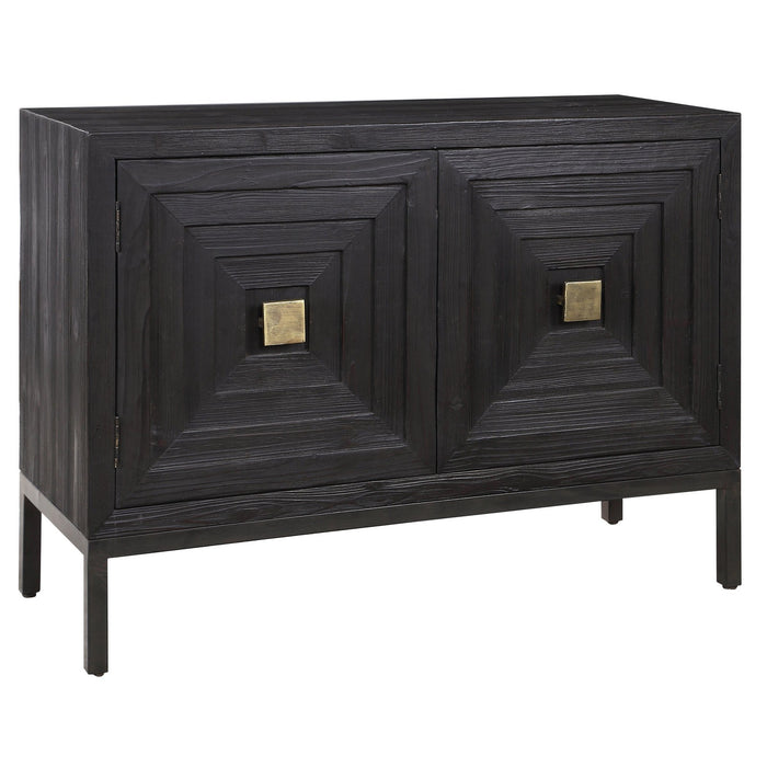 Uttermost Aiken Dark Walnut 2 Door Cabinet 24916
