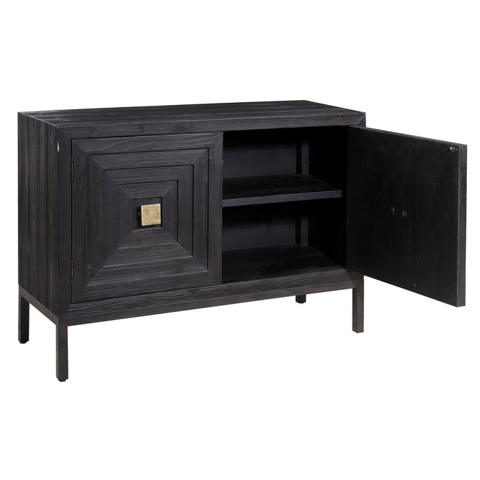 Uttermost Aiken Dark Walnut 2 Door Cabinet 24916
