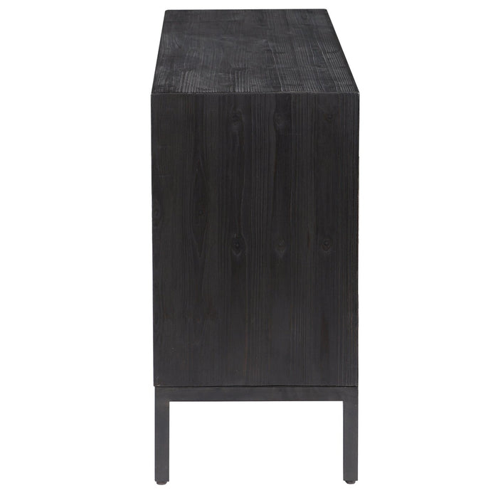 Uttermost Aiken Dark Walnut 2 Door Cabinet 24916