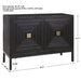 Uttermost Aiken Dark Walnut 2 Door Cabinet 24916