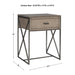 Uttermost Cartwright Gray Side Table 25367