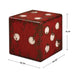 Uttermost Dice Red Accent Table 24168