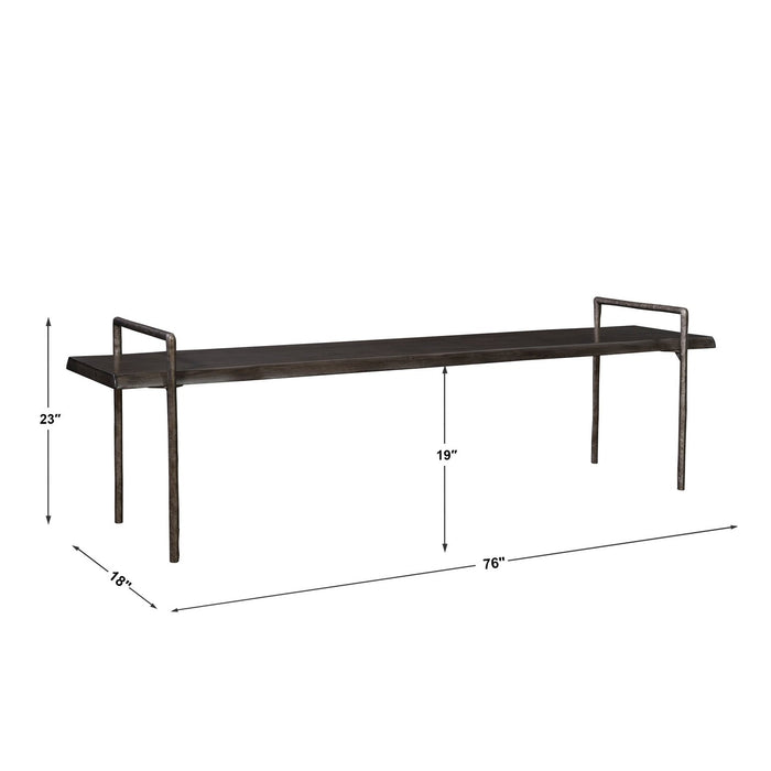 Uttermost Chandos Wooden Bench 25379
