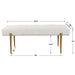 Uttermost Olivier White Bench 23572