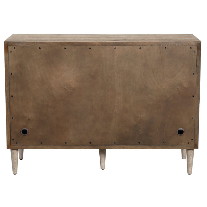 Uttermost Dani 4 Door White Cabinet 25084