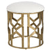 Uttermost Trellis Geometric Accent Stool 23579