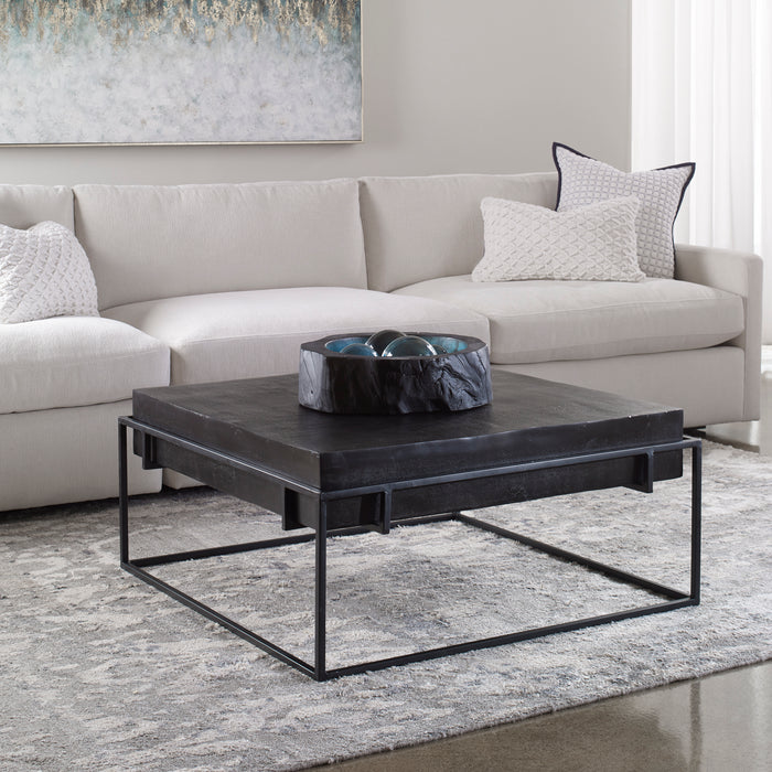 Uttermost Telone Modern Black Coffee Table 25111