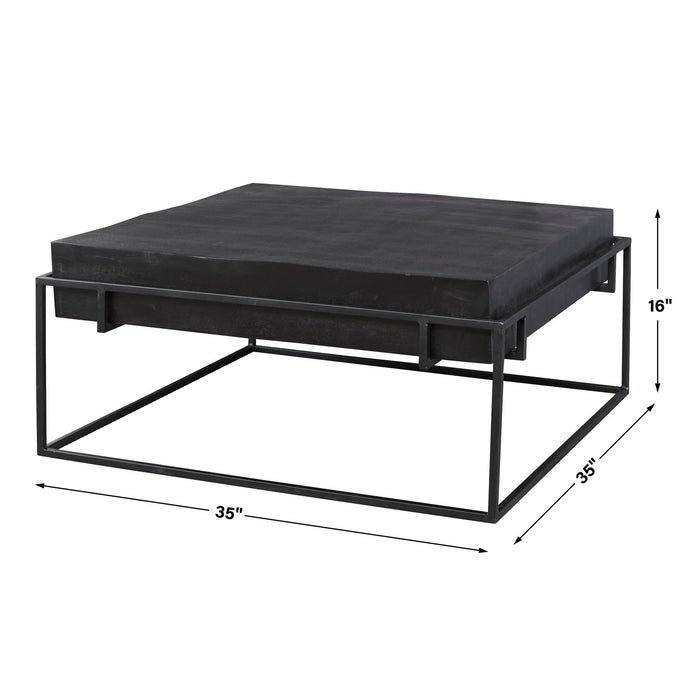 Uttermost Telone Modern Black Coffee Table 25111