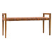 Uttermost Plait Woven Leather Bench 25474