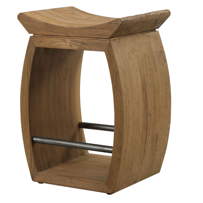 Uttermost Connor Modern Wood Counter Stool 24988