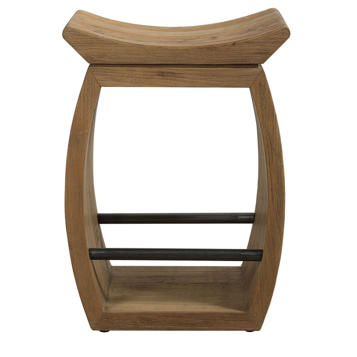 Uttermost Connor Modern Wood Counter Stool 24988