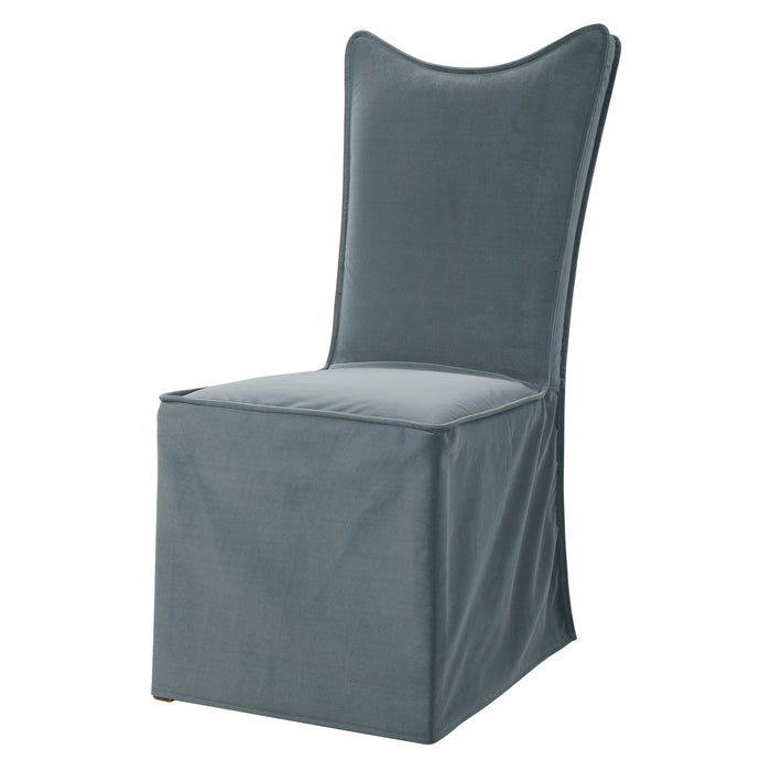 Uttermost Delroy Armless Chair, Gray, Set Of 2 23577-2