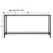 Uttermost Hayley Black Console Table 24997