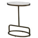 Uttermost Jessenia White Marble Accent Table 25135