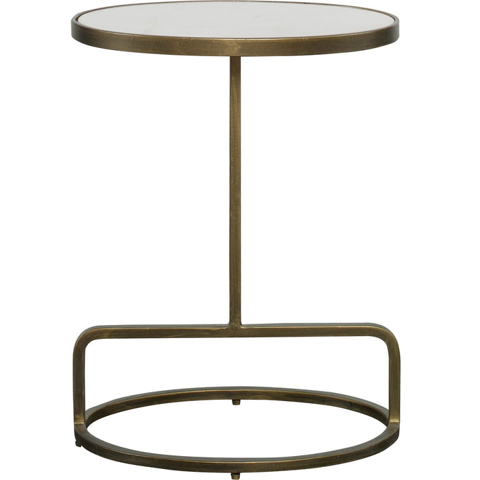 Uttermost Jessenia White Marble Accent Table 25135