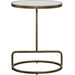 Uttermost Jessenia White Marble Accent Table 25135