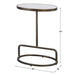 Uttermost Jessenia White Marble Accent Table 25135