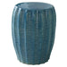 Uttermost Harbor Aque Blue Garden Stool 25154
