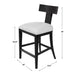 Uttermost Idris Modern Wood Counter Stool 23664