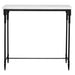Uttermost Bourges White Marble Console Table 25165