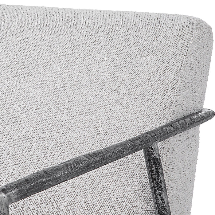 Uttermost Brisbane Light Gray Accent Chair 23660