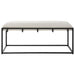 Uttermost Paradox Iron & Fabric Bench 23674