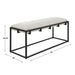Uttermost Paradox Iron & Fabric Bench 23674
