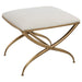 Uttermost Crossing Small White Bench 23677