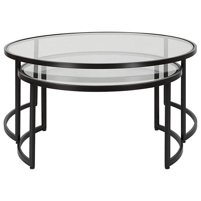 Uttermost Rhea Black Nesting Coffee Tables S/2 25190